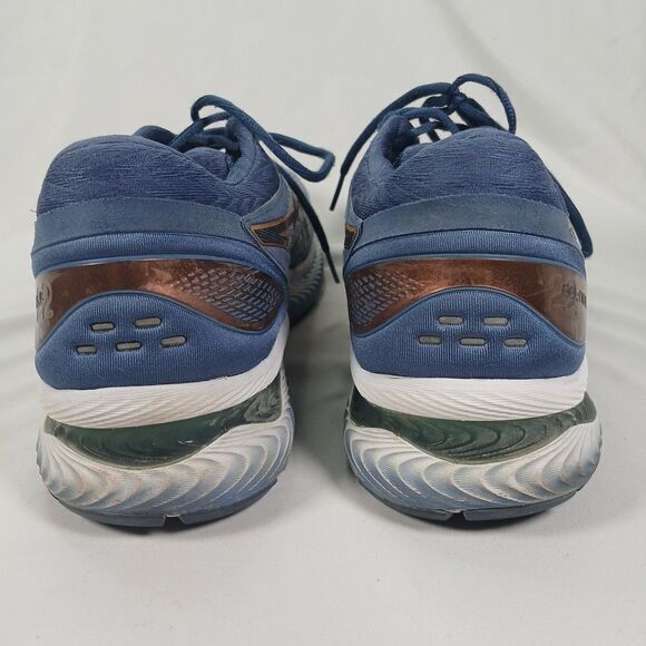 Asics Mens Gel Nimbus 22 Blue Orange Running Shoes Size 12 Athletic Trainers - Picture 4 of 12